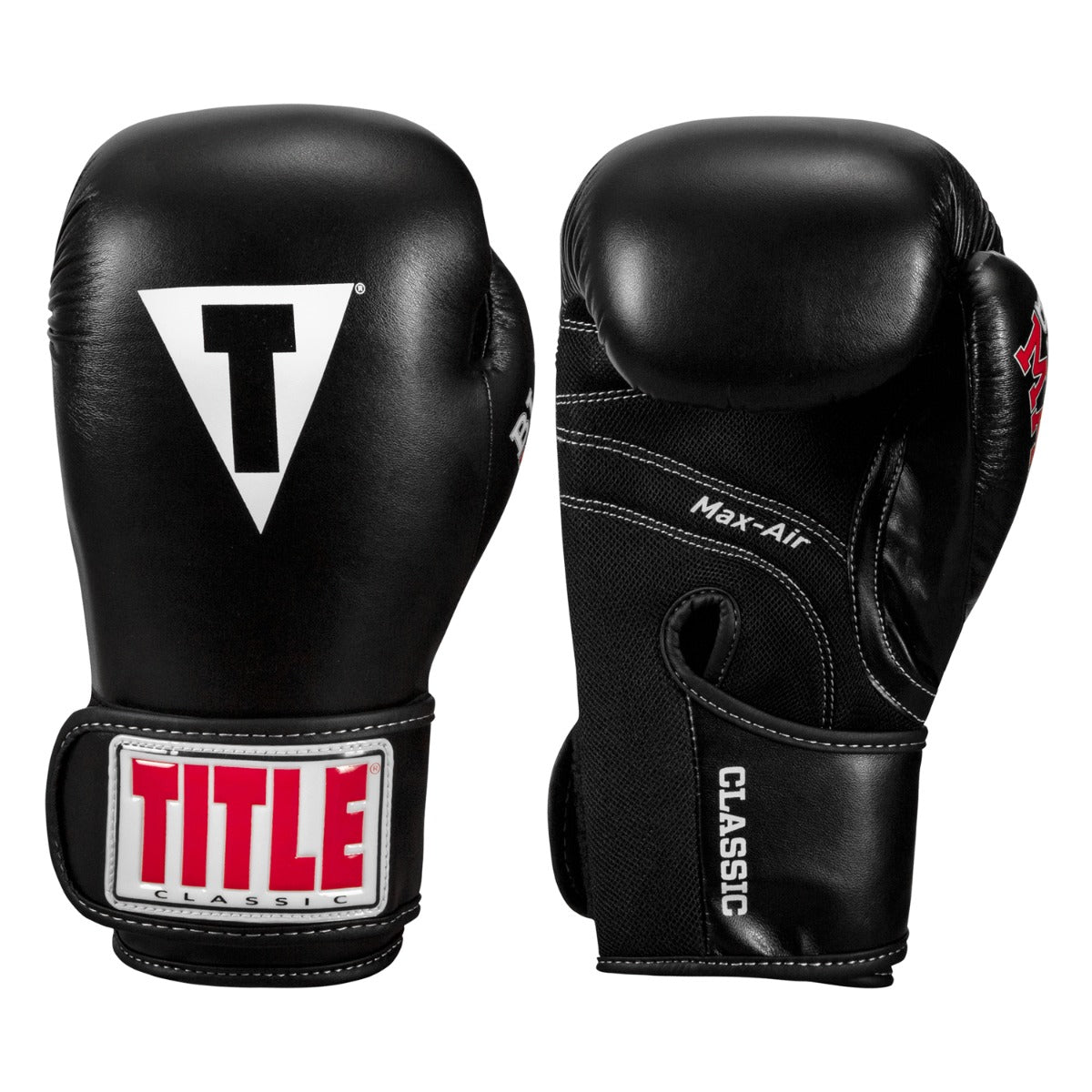 TITLE Classic Black Max Boxing Glovesの製品画像